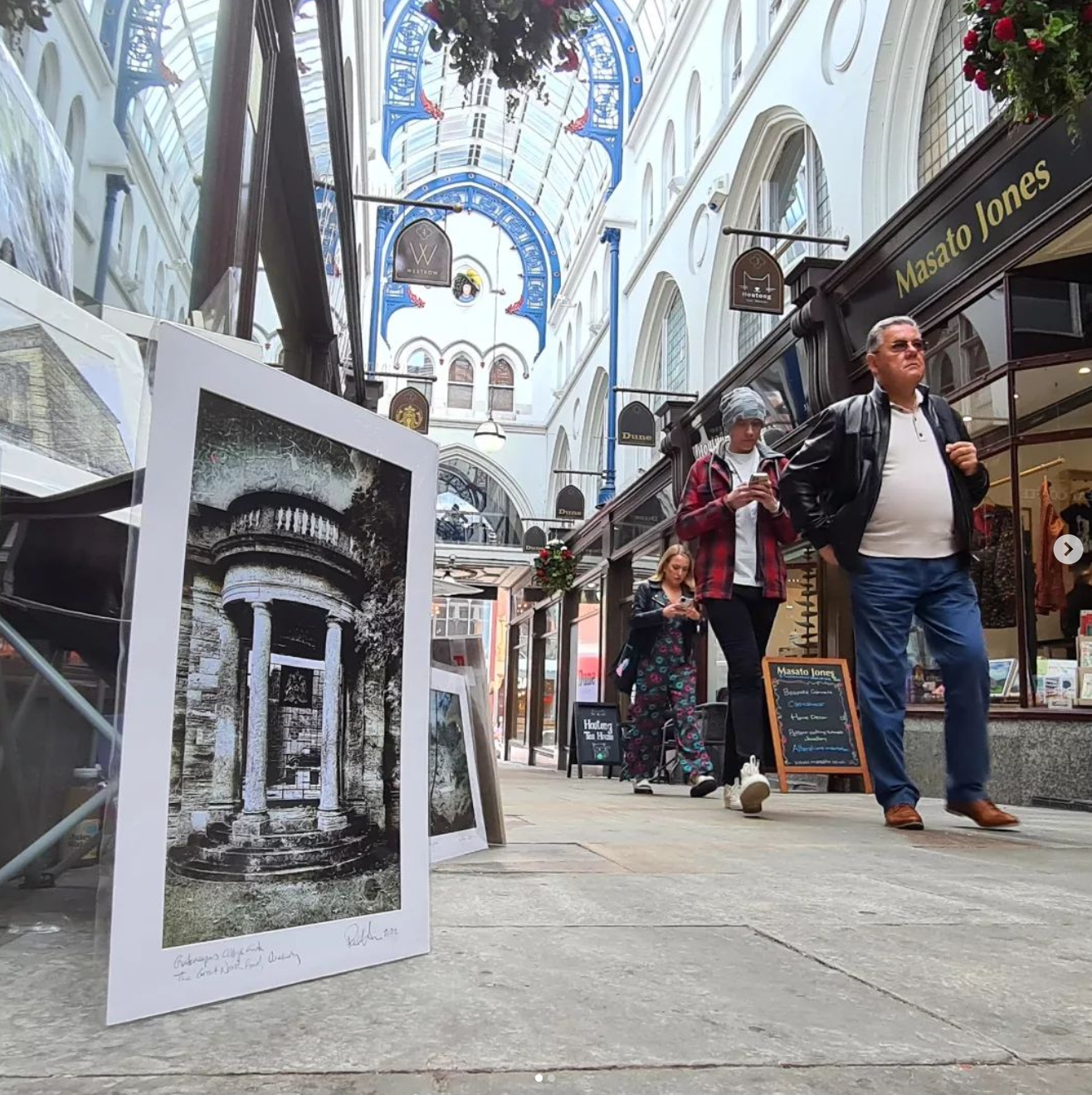 Art in Arcadia in Leeds Thorntons Arcade