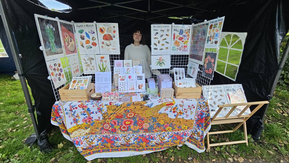 Poppy Lee Jennings is a mixed media artist whose work is rooted in detailed, nature focused illustrations